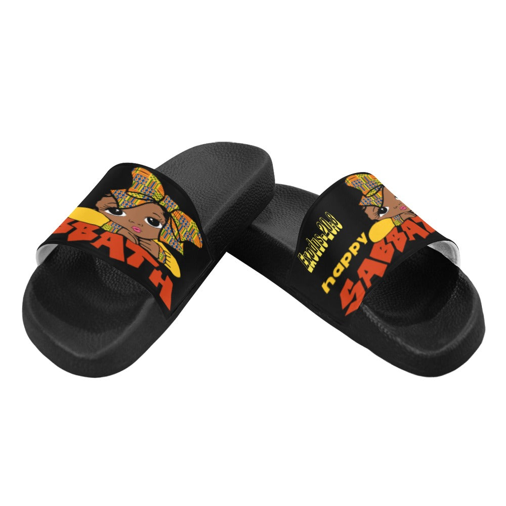 Happy Sabbath Flip Flop Women's Slide Sandals (Model 057)