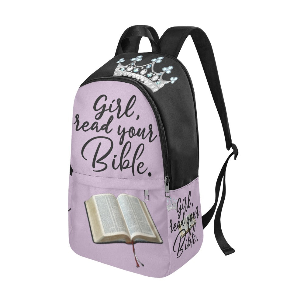read your bible back pack Fabric Backpack for Adult (Model 1659)