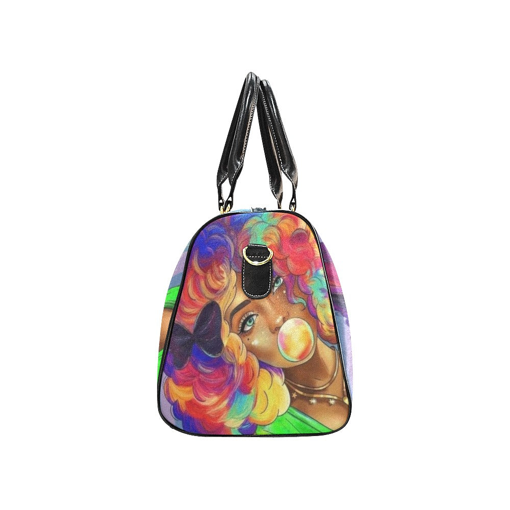 colorful lady New Waterproof Travel Bag/Large (Model 1639)