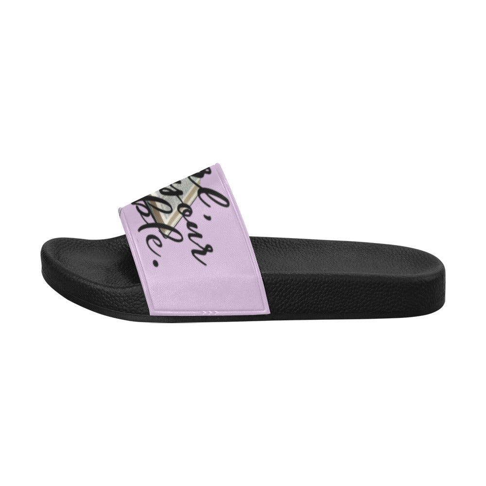 Girl Read Your Bible Flip Flops Women's Slide Sandals (Model 057)