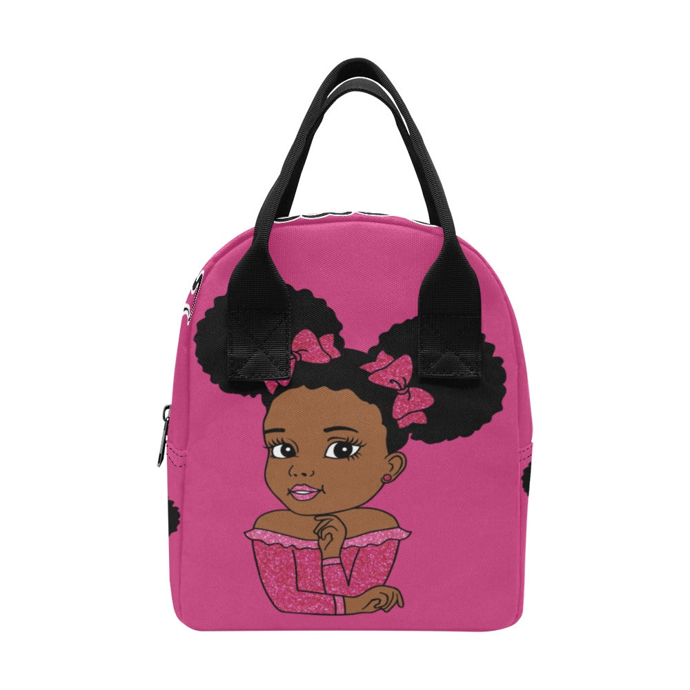 Beauty Pink Princess Lunch bag Zipper Lunch Bag (Model 1689)