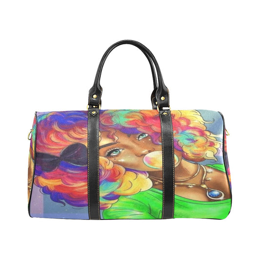 colorful lady small bag New Waterproof Travel Bag/Small (Model 1639)