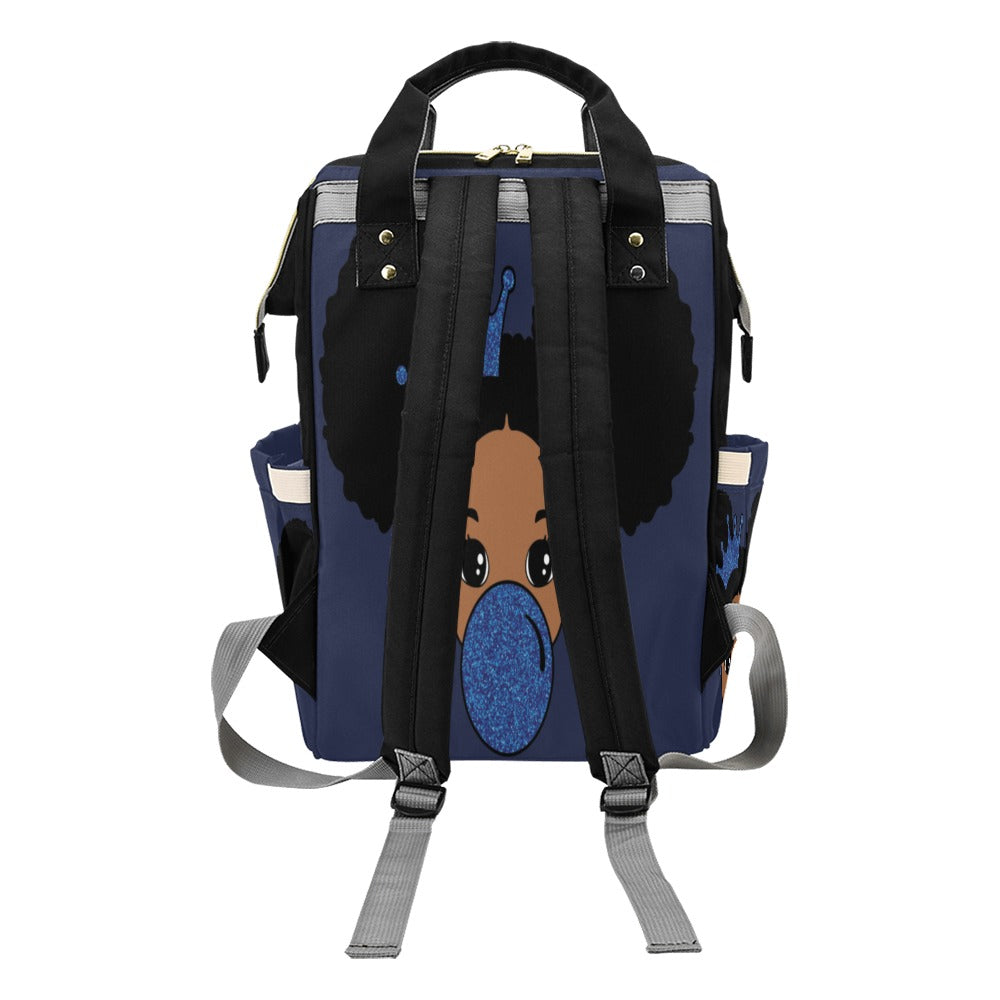 Baby Black n blue baby bag Multi-Function Diaper Backpack/Diaper Bag (Model 1688)