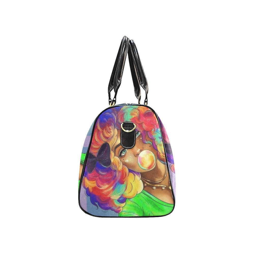 colorful lady New Waterproof Travel Bag/Large (Model 1639)