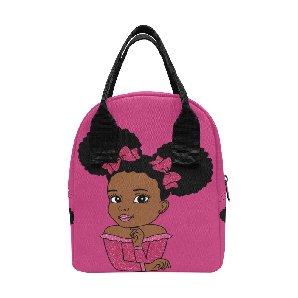 Beauty Pink Princess Lunch bag Zipper Lunch Bag (Model 1689)