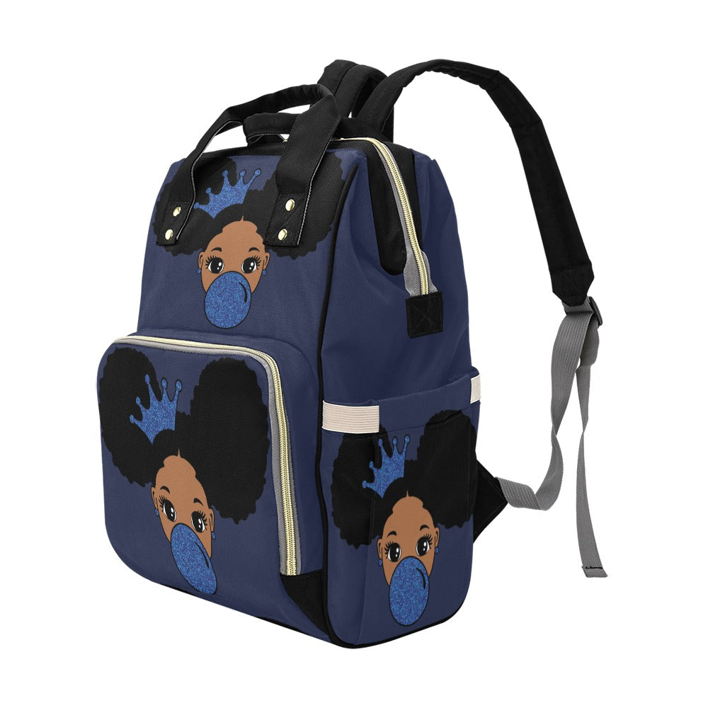 Baby Black n blue baby bag Multi-Function Diaper Backpack/Diaper Bag (Model 1688)