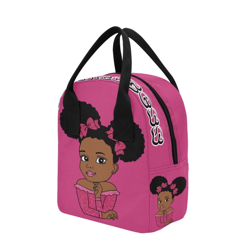 Beauty Pink Princess Lunch bag Zipper Lunch Bag (Model 1689)