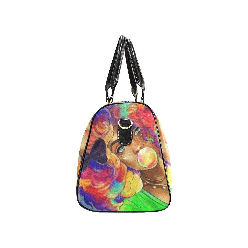 colorful lady small bag New Waterproof Travel Bag/Small (Model 1639)