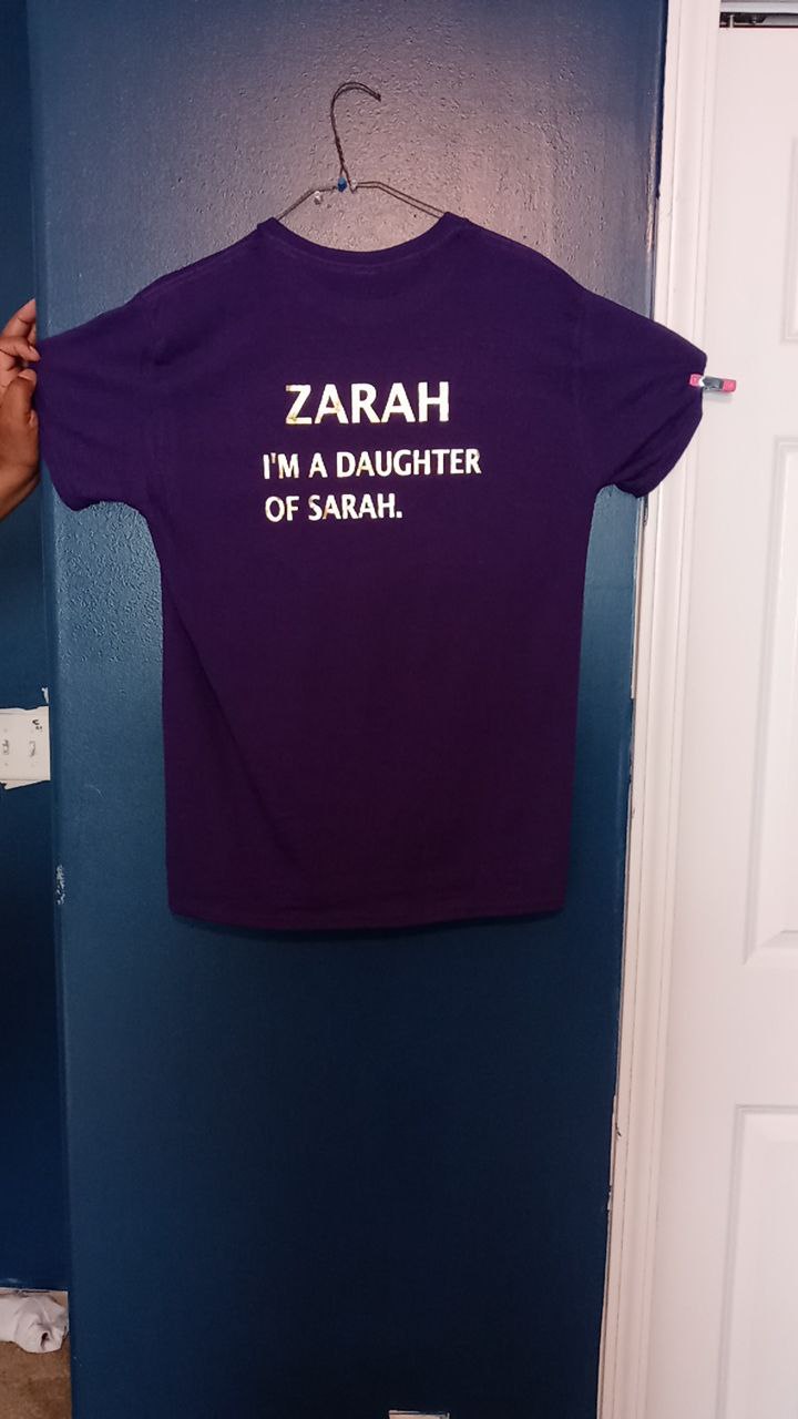 Custom Shirts With Fringes & Blue Border