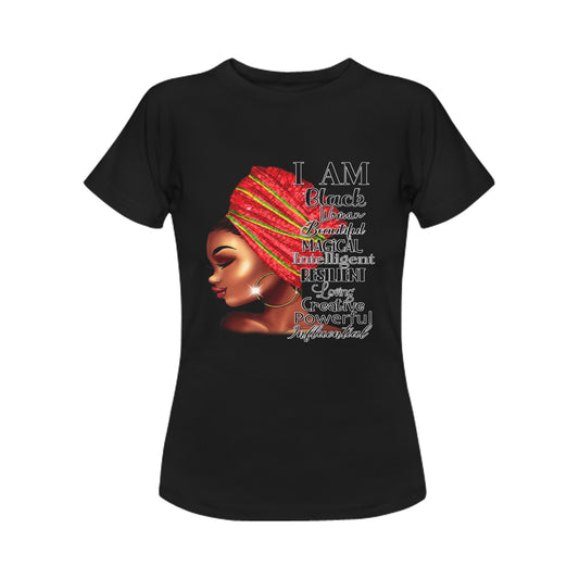 Iam T-Shirt women Women's T-Shirt in USA Size (Front Printing Only)