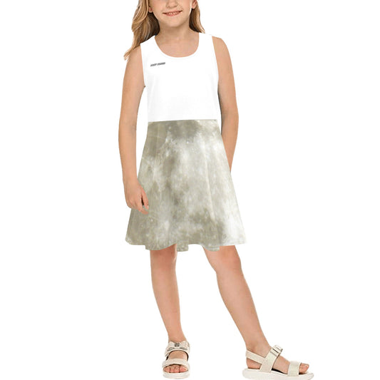 kids new moon Girls' Sleeveless Sundress (Model D56)