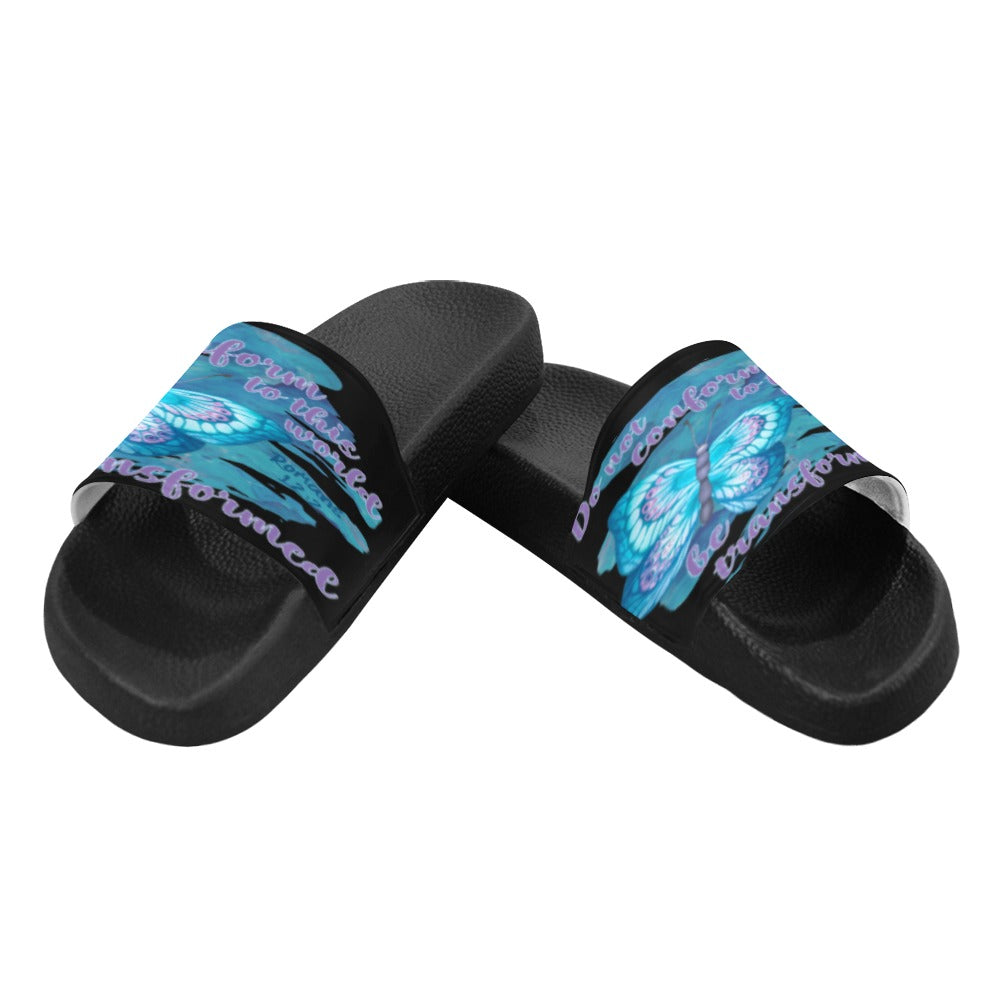 Do not conform flip flop Women's Slide Sandals (Model 057)