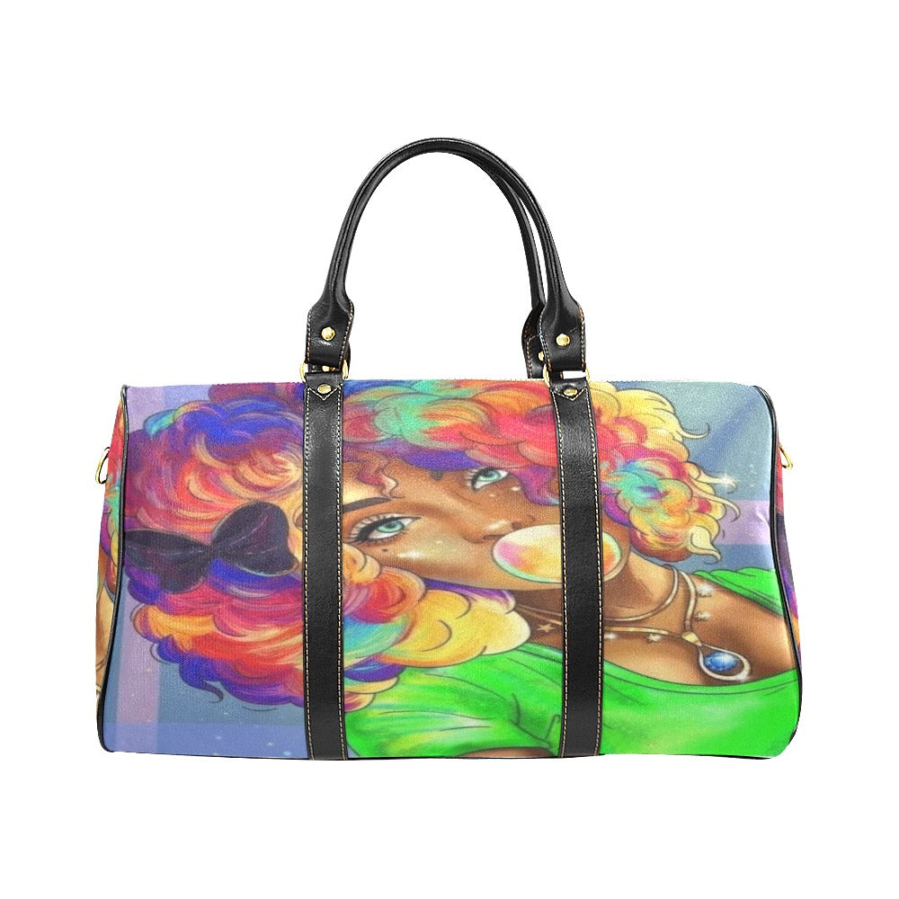 colorful lady New Waterproof Travel Bag/Large (Model 1639)