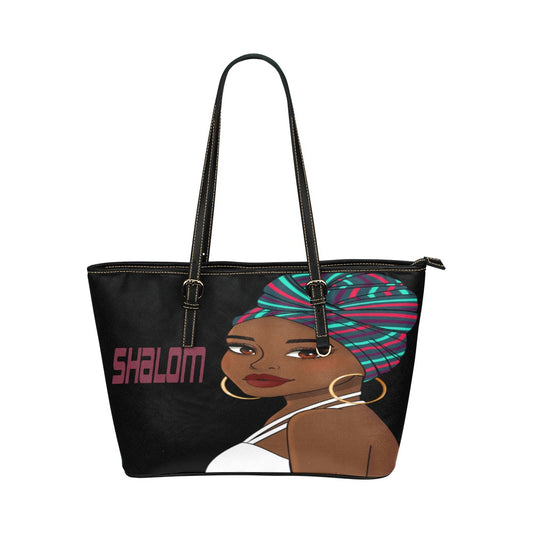 SHALOM HANDBAG Leather Tote Bag/Small (Model 1651)